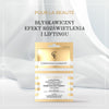 Luxurious illuminating and lifting face mask with 24k gold