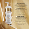 Satin moisturizing body milk with gold dust