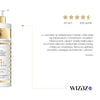 Satin moisturizing body milk with gold dust
