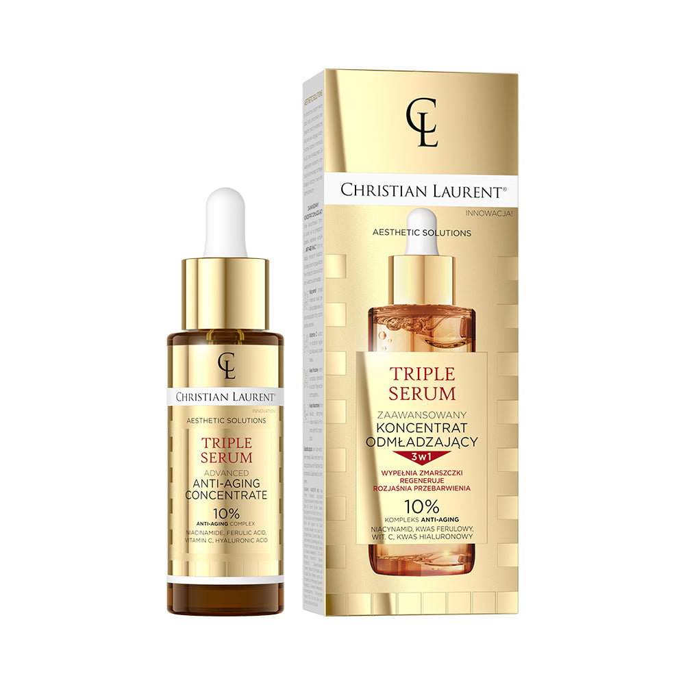 Aesthetic Solutions Triple Serum Zaawansowany koncentrat odmładzający 3w1 — Składniki i ocena